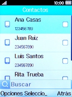 Selecciona el contacto deseado.
