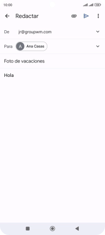 Pulsa el icono de anexos.