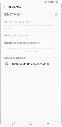 Pulsa el indicador para activar o desactivar la función.