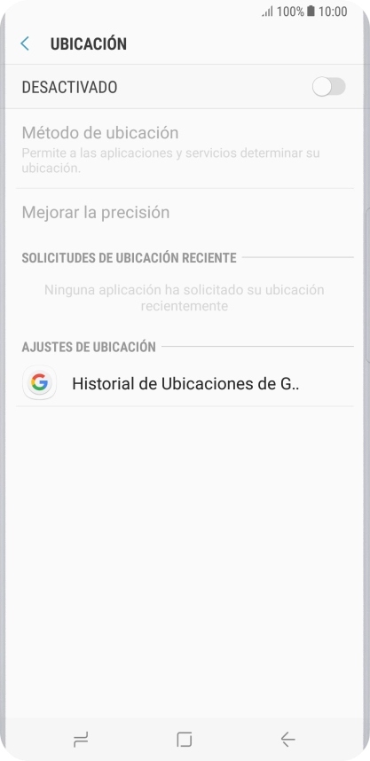 Pulsa el indicador para activar o desactivar la función.