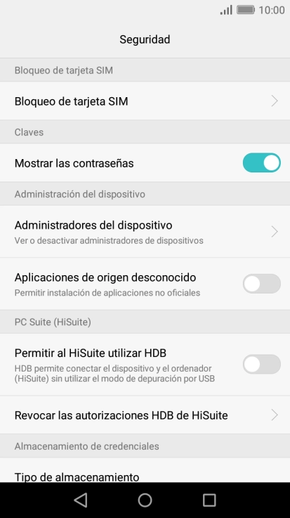 Pulsa Bloqueo de tarjeta SIM.