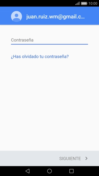 Pulsa Contraseña e introduce la contraseña de tu cuenta de Google.