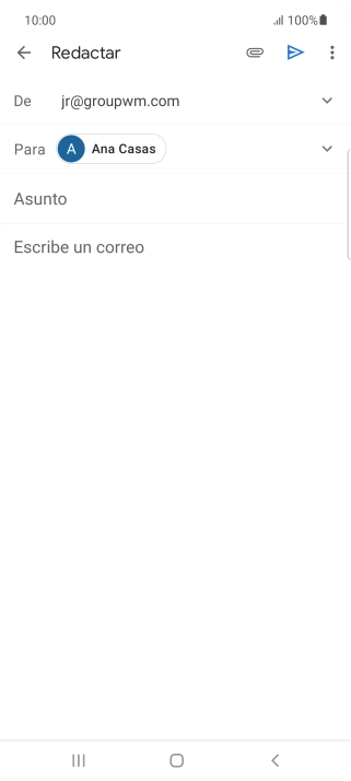 Pulsa Asunto e introduce el asunto deseado.