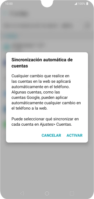 Si activas la función, pulsa ACTIVAR.