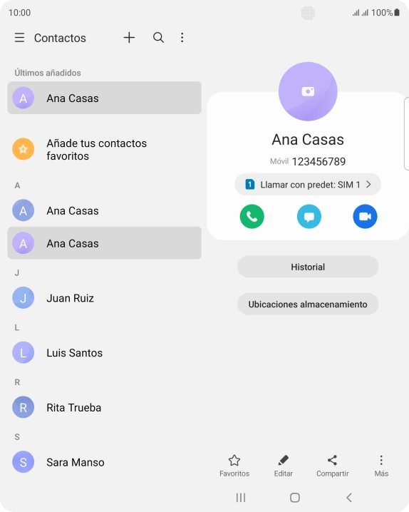 Pulsa la tecla de inicio para terminar y regresar a la pantalla de inicio.