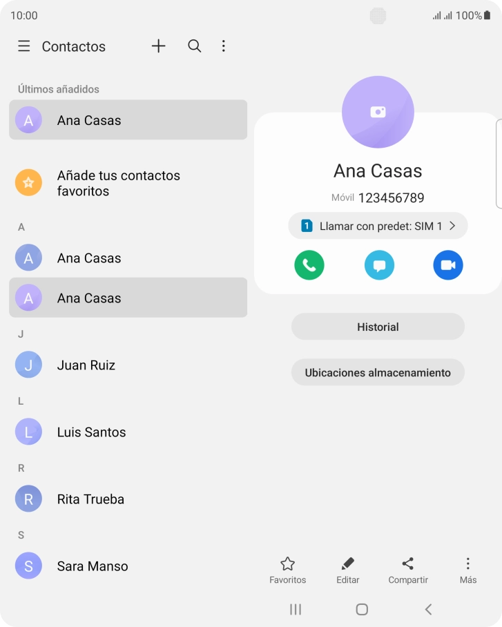 Pulsa la tecla de inicio para terminar y regresar a la pantalla de inicio.