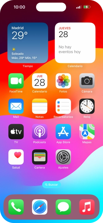 Cuando el icono de carga de batería aparece en la pantalla, el teléfono se está cargando.