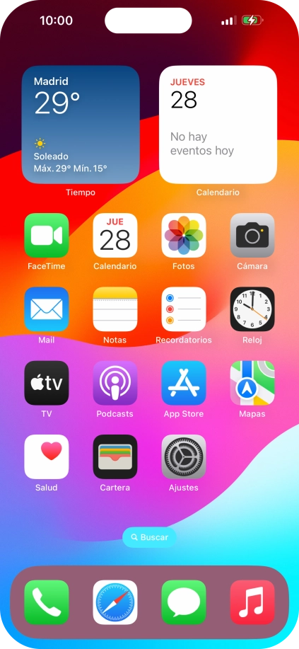 Cuando el icono de carga de batería aparece en la pantalla, el teléfono se está cargando.