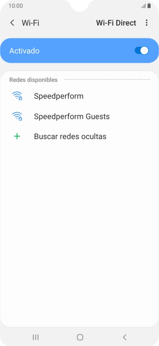 Pulsa la red wifi deseada.