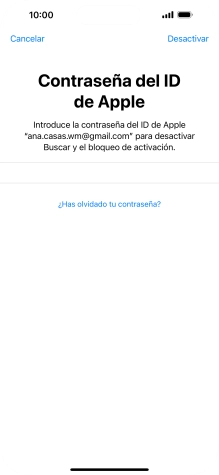 Pulsa Desactivar.