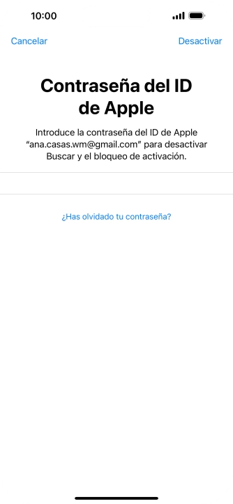 Pulsa Desactivar.