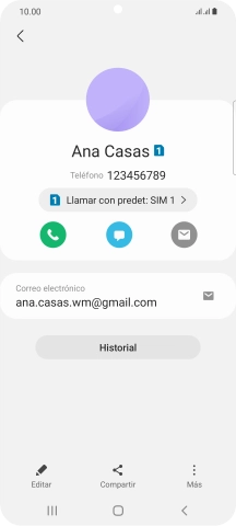 Pulsa el icono de realizar llamadas.