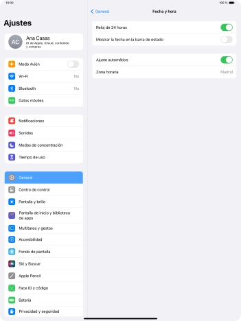 Desliza el dedo hacia arriba desde la parte inferior de la pantalla para terminar y volver a la pantalla de inicio.