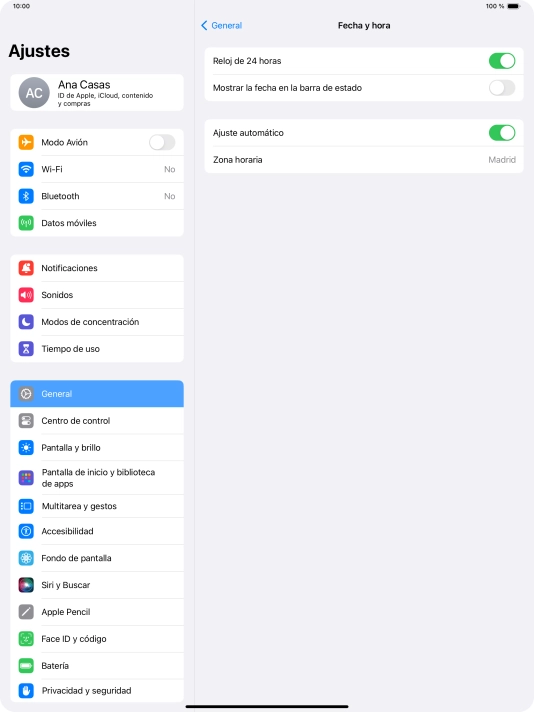 Desliza el dedo hacia arriba desde la parte inferior de la pantalla para terminar y volver a la pantalla de inicio.