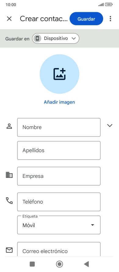 Pulsa la lista desplegable junto a 