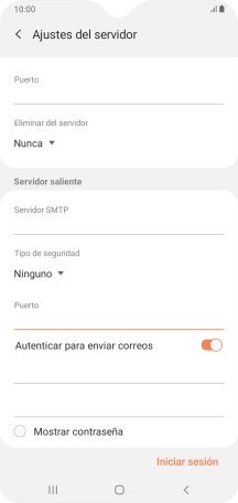 Pulsa el indicador junto a 