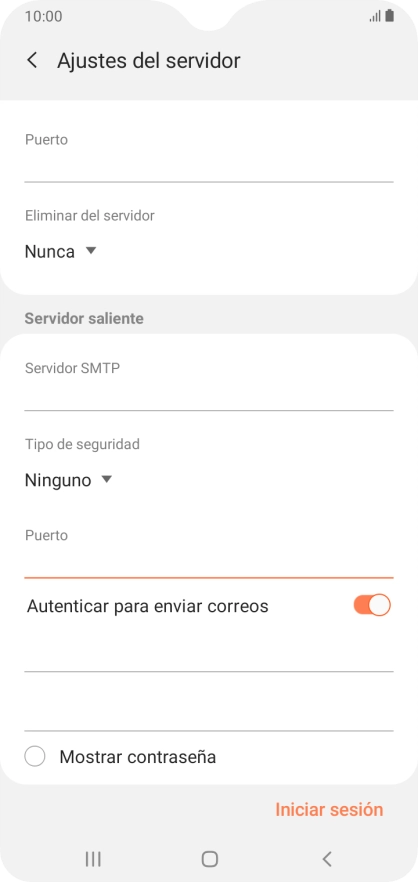 Pulsa el indicador junto a 