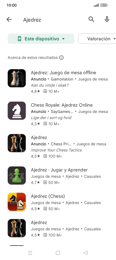 Pulsa la app deseada.