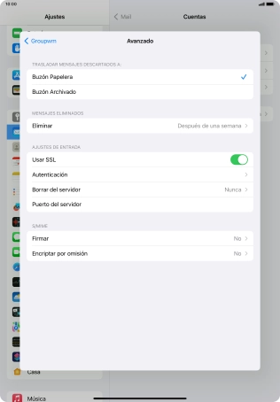Pulsa el indicador junto a 