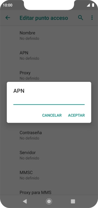 Introduce airtelwap.es y pulsa ACEPTAR.