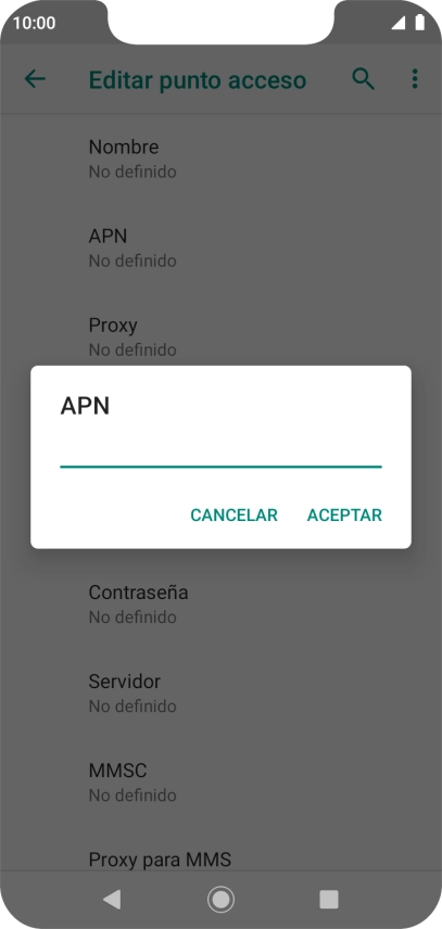 Introduce airtelwap.es y pulsa ACEPTAR.