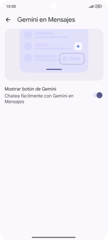 Pulsa la flecha hacia la izquierda las veces que sean necesarias para regresar a los mensajes.