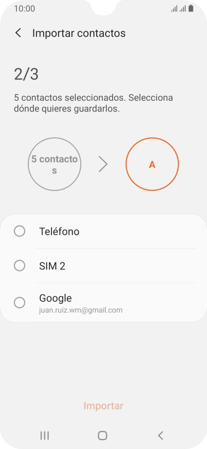 Pulsa Teléfono.