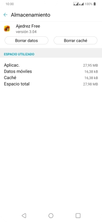 Pulsa Borrar caché.