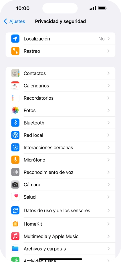 Pulsa Localización.