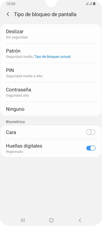 Pulsa Ninguno.