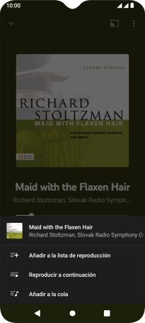 Pulsa Añadir a la lista de reproducción.