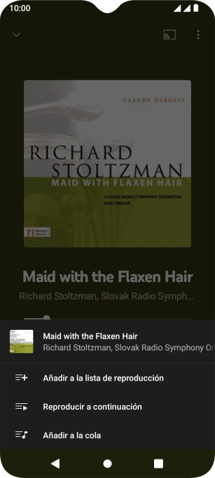 Pulsa Añadir a la lista de reproducción.