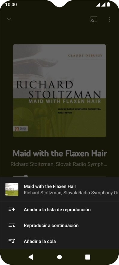 Pulsa Añadir a la lista de reproducción.