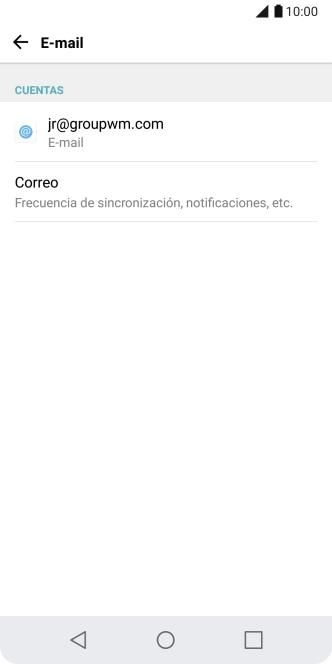Pulsa Correo.