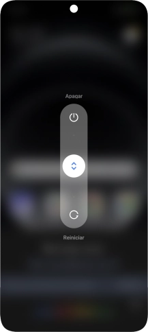 Pulsa el círculo y arrástralo hacia arriba.