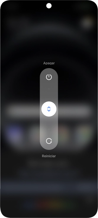 Pulsa el círculo y arrástralo hacia arriba.