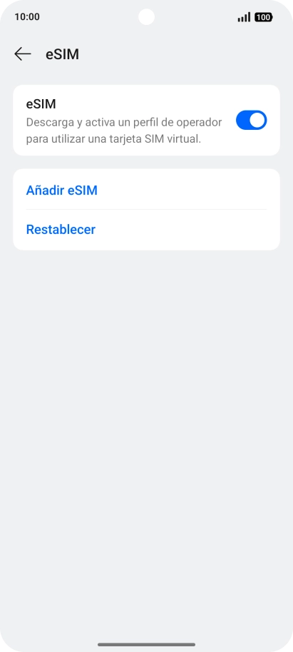 Pulsa Añadir eSIM.