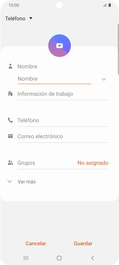 Pulsa la lista desplegable de la guía.
