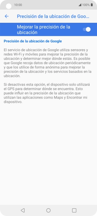 Pulsa el indicador junto a 