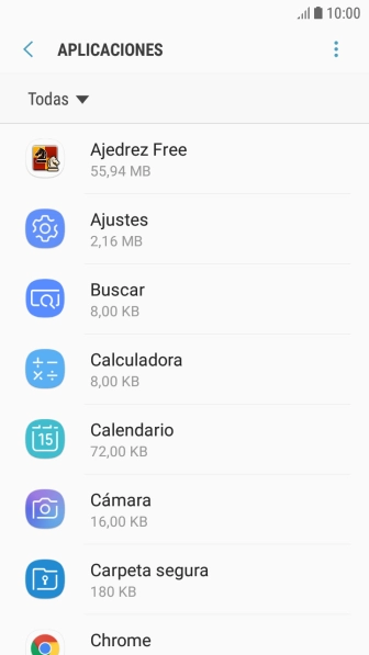Pulsa la app deseada.
