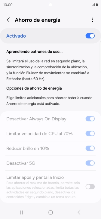Pulsa la tecla de inicio para terminar y regresar a la pantalla de inicio.