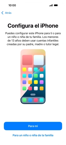 Pulsa Para mí.