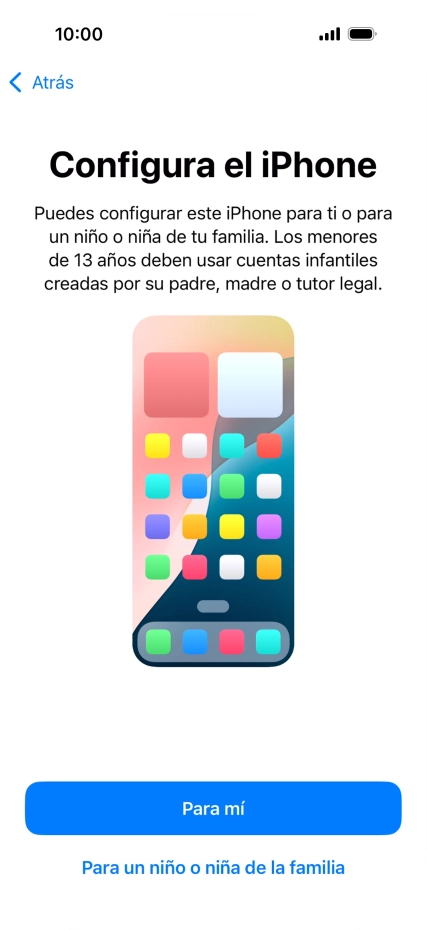 Pulsa Para mí.