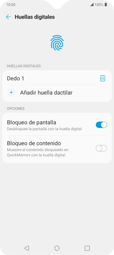 Pulsa  el indicador junto a los ajustes deseados para activarlos o desactivarlos.