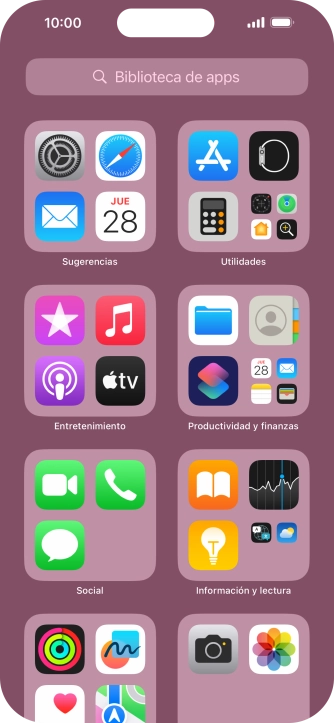 Pulsa la app deseada.