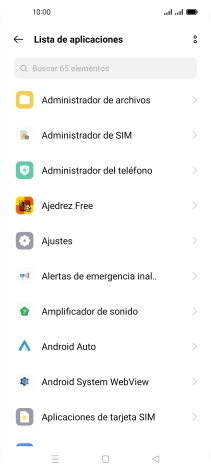 Pulsa la app deseada.