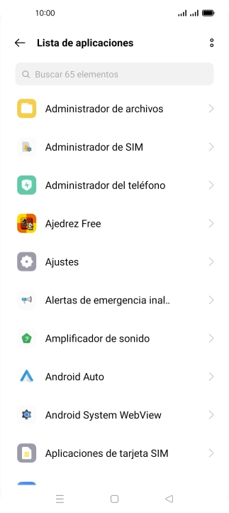 Pulsa la app deseada.