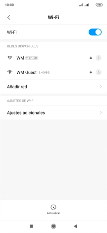 Pulsa la red wifi deseada.