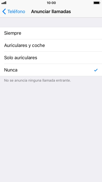 Pulsa Siempre para activar la función cuando el modo silencioso está desactivado.