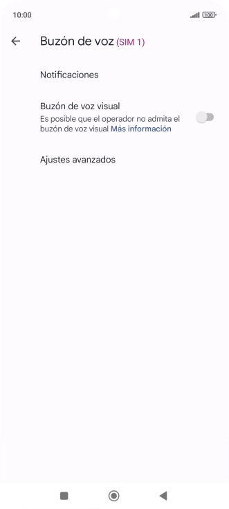 Pulsa Ajustes avanzados.